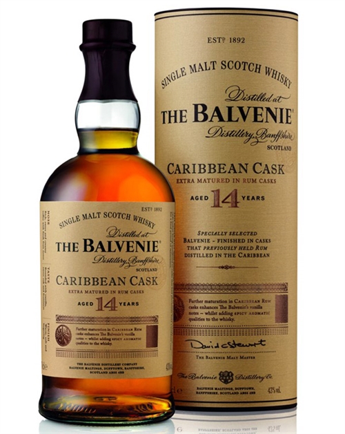 Balvenie Caribbean Cask 14 years old Rum Cask Single Speyside Malt Whisky 43%