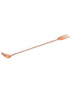 Barspoon Copper with fork 30 cm 