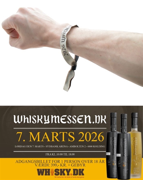 Entry Wristband (nothing else) for WHISKY FAIR 2026 - SENT WITH POSTNORD