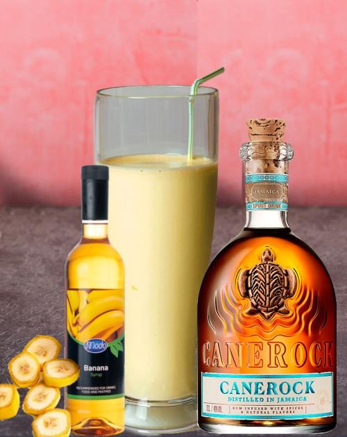 Banana Daiquiri with Canerock Rum » Cocktail Recipe