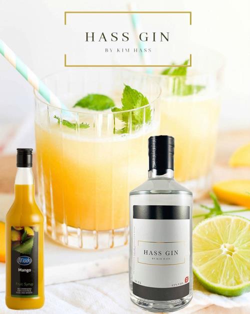 Gin Hass recipe with mango - cocktail invented by Kim Hass Gin