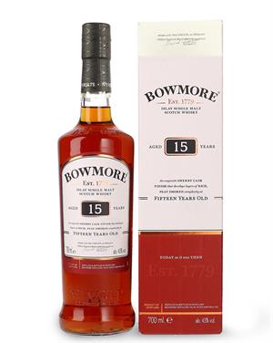 Bowmore 15 years Sherry Cask Finish Islay Single Malt Scotch Whisky 70 cl 43%