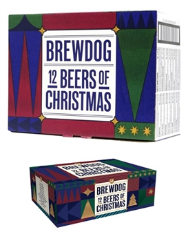 BrewDog 12 Beers of Christmas Gift Set with Scottish Beer 12 x 33 cl Cans 3%-6.5%