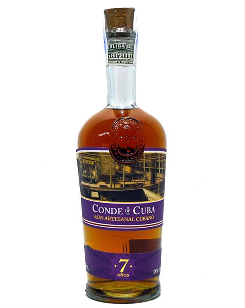 Conde de Cuba 7 year old Cuban Premium Rum 70 cl 38%.
