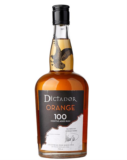 Dictador Orange 100 months aging Solera Ultra Premium Reserve Columbia Rum 70 cl 40%