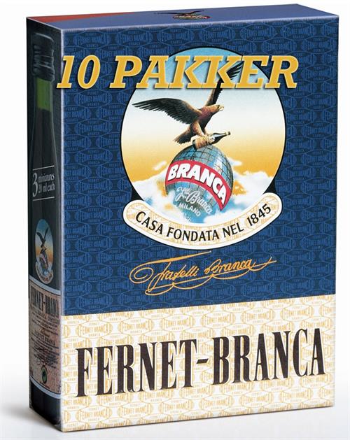Fernet-Branca Miniature DISCOUNT 10 packs Italy Liqueur 3x2 cl 39%