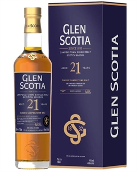 Glen Scotia 21 year old Campbeltown Single Malt Scotch Whisky 46% 