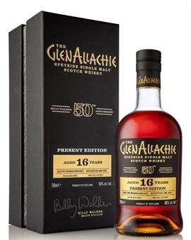 GlenAllachie 16 Year Old Billy Walker 50th Anniversary Present Edition Single Speyside Malt Whisky 46%