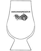 6 pcs. Glencairn Whiskyglasses w. Whiskymessen.dk logo