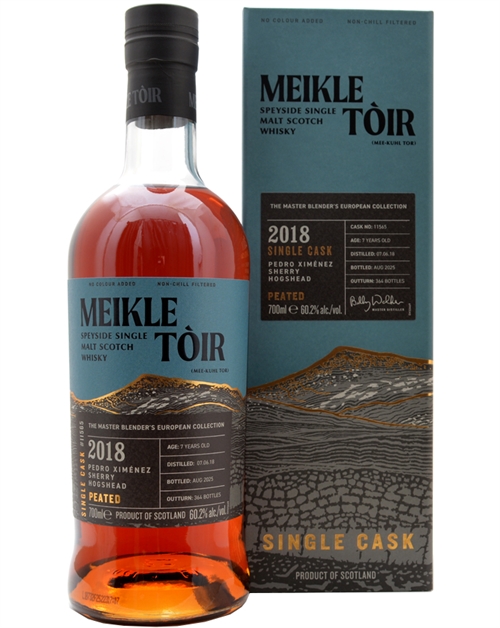 Meikle Toir 7 Years Old 2018 Single Cask Peated Speyside Single Malt Scotch Whisky 70 cl 60,2%