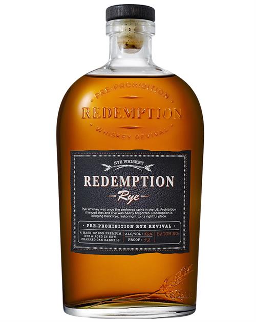 Redemption Rye American Rye Whiskey 75 cl 46%
