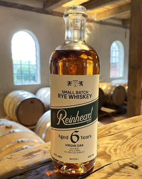 Reinheart Rye Whiskey 6 year old Small Batch Rye Whiskey 50 cl 45%