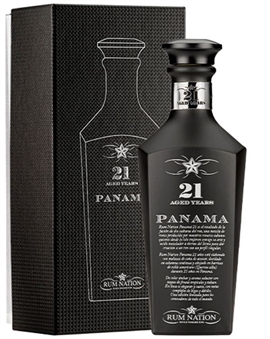 Rum Nation Panama 21 years old Black Decanter Single Domaine Rum 70 cl 43%