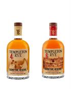 Templeton Rye Signature Reserve 4 år Prohibition Era Recipe Whiskey 40%