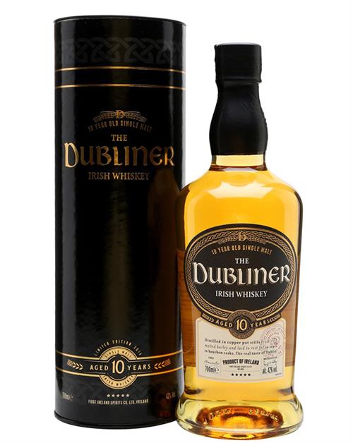 The Dubliner 10 Year Single Malt Irish Whiskey 