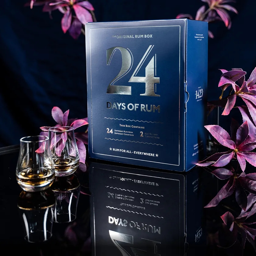 24 Days of Rum Blue Edition rum advent calendar