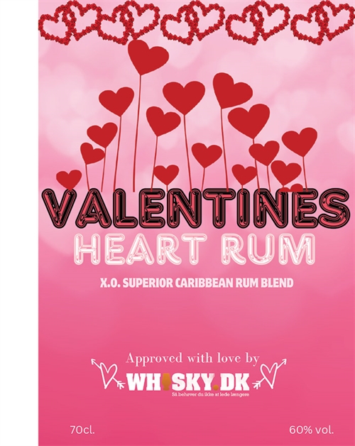 Valentines Heart Rum Edition No. 5 Cask Strength Edition XO Superior Spirit Drink Rum 60%