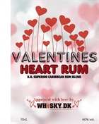 Valentines Heart Rum Edition No. 5 XO Superior Blended Caribbean Rum 40%