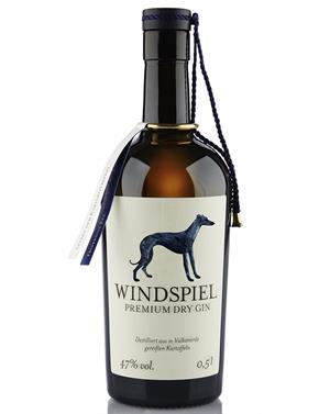 Windspiel Premium Dry Gin from Germany contains 47 percent alcohol